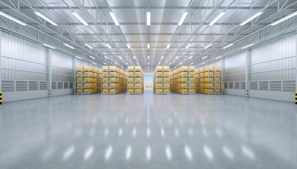 Warehouse storage facility for logistics operations