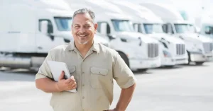 A logistics professional checking the cross-border transportation checklist