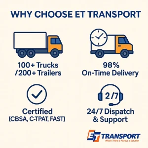 ET Transport fleet features