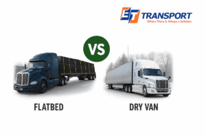Flatbed vs Dry Van trailers