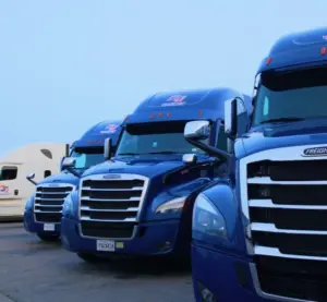 Commercial truck fleet for Canadian freight services