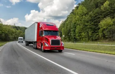 Long-haul truck on highway